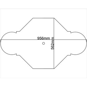 Resim MOTİFPİYER Motifpiyer Lamba Tavan Göbeği-48-55x95cm-sekizgen-2adet 