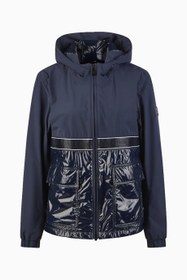 Resim Rainjacket 7018 Kapüşonlu Su Geçirmez Kadın Yağmurluk - Açık Lacivert / 44 