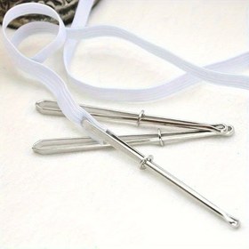 Resim 1 Adet Paslanmaz Çelik Manuel İplik Geçirme Aleti - Ergonomik Açık Gri Kemer, Pantolon ve DIY El İşleri için Kolay İplik Geçiştirmeye Yardımcı, Dayanıklı Tasarım, Dikiş Malzemeleri Aksesuarları, Şık Yüzey, Parlak Metalik Kaplama, Kompakt Tasarım, Sağlam Yapım, Moda Tasarımcılar İçin 