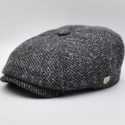 Resim Külah Erkek Nokta Desenli Yünlü Premium Kasket Şapka 