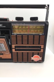 Resim MKMTEKNOLOJİ Nostalji Radyo Büyük Boy Fm Radyo Usb Sd Kart Radyo Kaset Çalar Müzik Player 319u 
