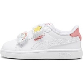 Resim Puma Smash 3.0 Badges V Inf Tenis Ayakkabısıkız Bebek Altın 