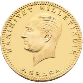 Resim Agora Gold Ata Lira 5´lik Eski Tarihli - 1 Adet Za5001 