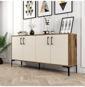 Resim Kiev 160cm Konsol - Ceviz / Krem 