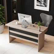 Resim Robin Home Verona A Ofis Çalışma Masası Meşe - Siyah 