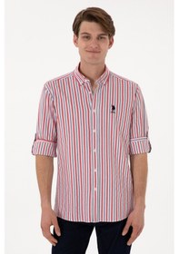 Resim U.s. Polo Assn. Erkek Kırmızı Gömlek Desenli 50306326-vr030 Kırmızı 
