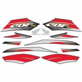 Resim Honda Cbf 150 Sticker Seti Kırmızı 