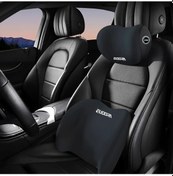 Resim Elmpaly Gri Araç Baş Ve Bel Destek Yastığı Seti Universal Hafıza Köpük 