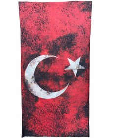 Resim Motobros Türk Bayrağı Dikişsiz Dijital Baskı Baf Buff Bandana Boyunluk 
