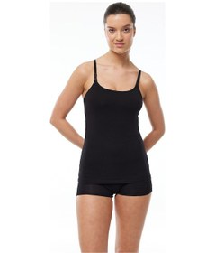 Resim Malabadi Kadın Siyah Ayarlanabilir Askılı Modal Emzirme Atleti 1054 Siyah 