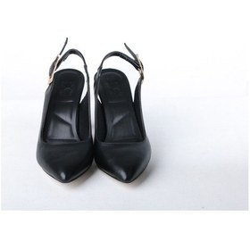 Resim Ayakkabımood Cc 8 Cm Arka Açık Kadın Stiletto Ayakkabı Siyah 
