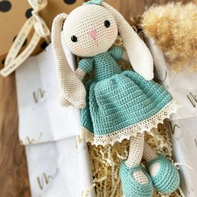 Resim Amigurumi Uzun Kulak Tavşan - Sarı 