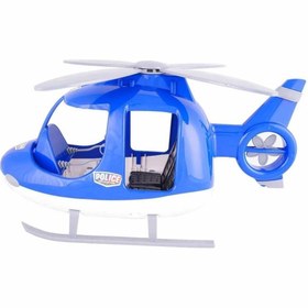 Resim Farbu Oyuncak 46 Cm Büyük Polis Helikopteri Mavi 