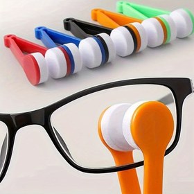 Resim CrystalClear 5 Adet Gözlük Temizleme Kiti - Taşınabilir Seyahat Seti Mikrofiber Bez ve Çift Taraflı Fırça ile, Gözlüklerinizi Her Yerde Kusursuz Tutar, Yeniden Kullanılabilir 