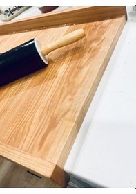 Resim Ahşap Tezgâh Üstü Büyük Boy Kesme Tahtası 50x40 Ahşap 