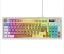 Resim Everest KB-79 Silent Pro Gri Mavi-Gri-Kahve Sessiz RGB Q Membrane Oyuncu Klavyesi 