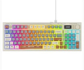 Resim Everest KB-79 Silent Pro Gri Mavi-Gri-Kahve Sessiz RGB Q Membrane Oyuncu Klavyesi 