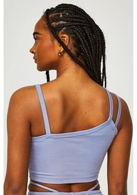 Resim Nike Sportswear Everyday Modern Women's Asymmetrical Crop Tank Kadın Askılı Crop Atlet Bra Lila Lila 