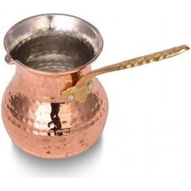 Resim Turna Bakır Eylül Cezve 1 No 2 Fincan Makine Dövme Kırmızı Turna 