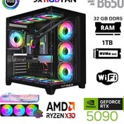 Resim Xaser Lexus X830 R7-7800X3D 32 GB 1 TB M.2 NVMe SSD 32 GB RTX5090 Free Dos Masaüstü Oyuncu Bilgisayarı 