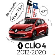 Resim Bosch Aerotwin Renault Clio 4 2012 - 2020 Ön ve Arka Silecek Seti 