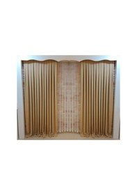 Resim Vizyon Renk Fon Kadife Perde Çift Kanat 1/3 Sık Pileli Dikim V-06 Vizyon 