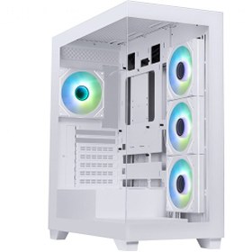 Resim BitFenix Ceto Premium White 850W 80+ Bronze PSU 4x120 MM ARGB Fan ATX Temperli Cam Beyaz Gaming (Oyun 