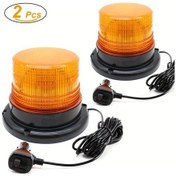 Resim Cloudstore Kehribar Led Amber Manyetik Işık 12 24v Güvenlik Mini Beacon Kamyon Forklift 