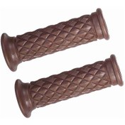 Resim Lemestar Motosiklet Lastik El Tutucu Seti Kahverengi - Kayma Engellli Diamond Desenli, Dayanıklı Ve Konforlu Sol 7/8", Sağ 1" 