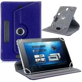 Resim DUHALINE Samsung Galaxy Tab A6 T280Q 7" Uyumlu Üniversal Dönerli Standlı Tablet Kılıfı +Dokunmatik Kalem 