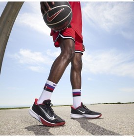 Resim Nike Precision 7 Erkek Basketbol Ayakkabısı Fn4322-002 Siyah - Beyaz - Kırmızı 