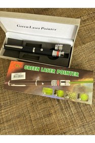 Resim DİBA AVM Yeşil Renk Lazer Pointer Güçlü Cep Kalem Tip Sunum Ve Outdoor Uyumlu 