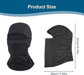 Resim WMUVAZA Yüz maskesi, 1 adet kar maskesi, motosiklet, yaz, havalı bisiklet beresi, kask altında, ince bisiklet kar maskesi, UV fırtına maskesi, erkek, çok fonksiyonlu, nefes alabilir, bisiklet, scooter, 