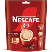 Resim Nescafe 3'ü 1 Arada Original Kahve 10'lu 