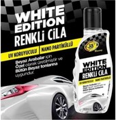 Resim ÇEÇEN HOME Beyaz Renkli Cila 180 ml Beyaz Boyalı Araçlara Pasta Cila 