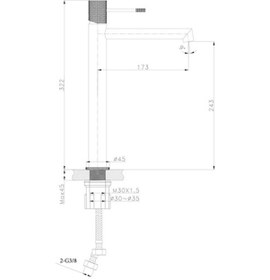 Resim Fontana FM-2121 Krom Lavabo Bataryası Krom 