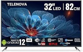 Resim Telenova Revo 32 inç Android TV - 82 cm Full HD Smart LED Akıllı TV – WİFİ,Netflix,youtube,HDR Destekli Televizyon 32FS1202 