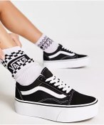 Resim Vans Ua Old Skool Stackform Kadın Yüksek Taban Günlük Ayakkabı Sneaker Siyah 