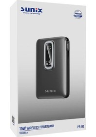 Resim Sunix 10.000 Mah 15w Standlı Wıreless Powerbank Siyah Pb-90 