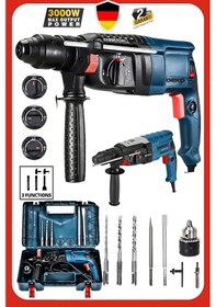 Resim Deko DK2830 2.28MM 3000W Bakır Sargılı 7jl Kablolu Kırıcı Delici Hilti Darbeli Matkap + Uç Takımı 