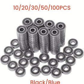 Resim 10/20/30/50/100 adet Yüksek Performanslı 608RS Mikro Paten Rulmanları - Sürtünmesiz, Dayanıklı ABEC-9 Sınıfı Karbon Çelik Silindirler Longboardlar, Sıralı Patenler ve Scooterlar için 