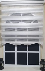 Resim StorBurada Zebra Stor Perde Çizgili Etek Dilimli ST 010 Ekru 40 x 200 