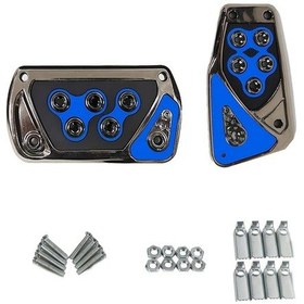 Resim Dashanshop Mavi Evrensel Pedal Seti - Kaymaz Pedallar, Delme Gerekmez, Otomatik Ve Manuel 