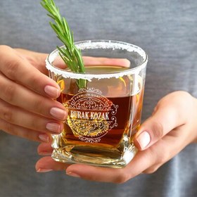 Resim Arkadaşa Hediyelik Quality İsimli Elegan Viski Bardağı 