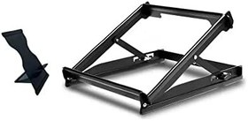 Resim 2'li Set - 5 Kademeli Çelik Notebook Laptop Yükseltici Altlık & Telefon Tablet Tutucu Stand 