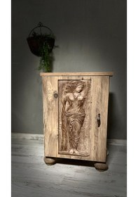 Resim Roma Nın Sessiz Kızı Ahşap Oyma Komodin 