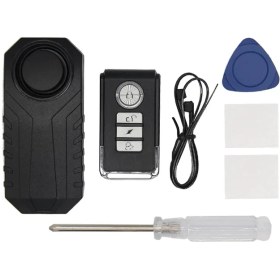 Resim Pengfushop5 Motosiklet Alarmı Yüksek Sesli Titreşim Sensörü Sesli Alarm Bisiklet Scooter Kablosuz Hırsızlığa Karşı Hırsız Uzaktan Bisiklet Güvenliği Su Geçirmez (Yurt Dışından) 