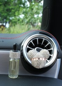 Resim TASARIM ARABAM ATİKE ELİF AKIN Panda Koku Gümüş Taş, Rose Bagetli & Yedek Koku Şişesi 