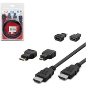 Resim Hadron Hd4576 Plastik Hdmi Kablo Mini Mikro Set - 1.2 Metre 