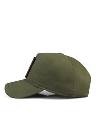 Resim Blackbörk Premium Haki Şapka Cap Aslan 2 Logo 